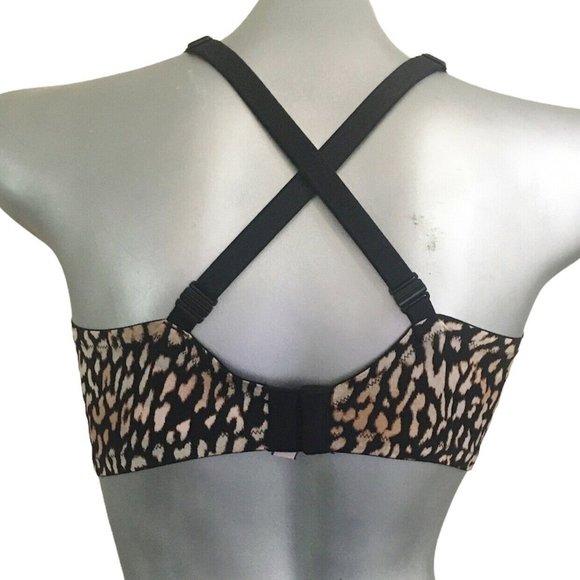 Victorias Secret Sexy Tee Unlined Multiway Demi Bra Leopard Print NEW - Picture 5 of 5